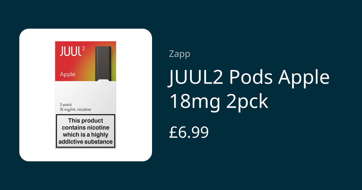 how much is a two pack of juul pods JUUL2 Apple 18mg 2pck | Zapp Select Flavor ::Sour Apple Jolly Ranchert Thread Adapters Geek Bar Pulse X