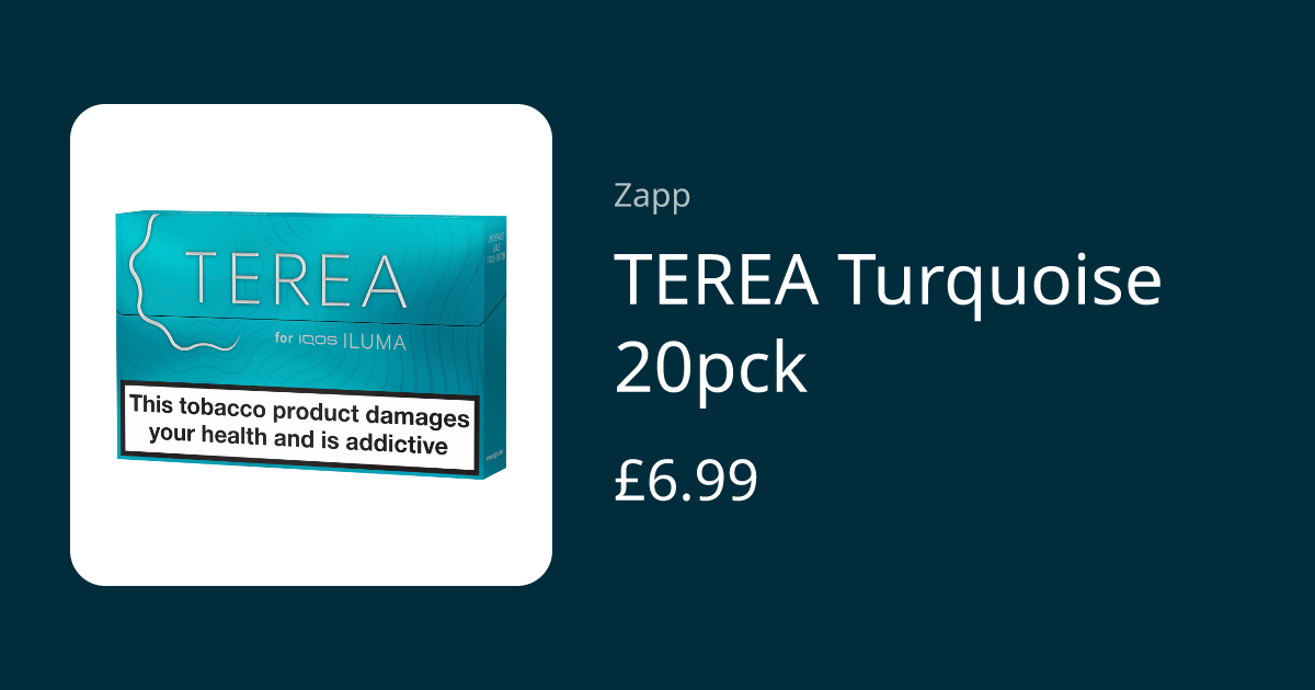 TEREA Turquoise 20pck | Zapp - Elevate Your Everyday 🩵