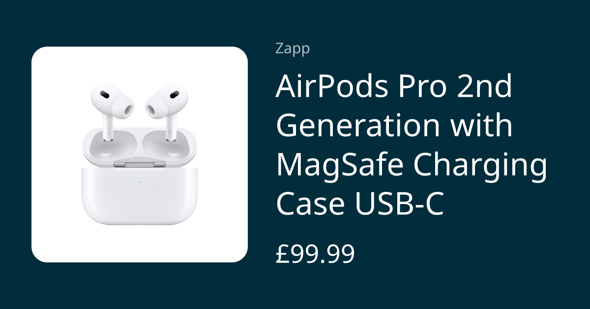 AirPods Pro 2nd Generation with MagSafe Charging Case USB‑C | Zapp