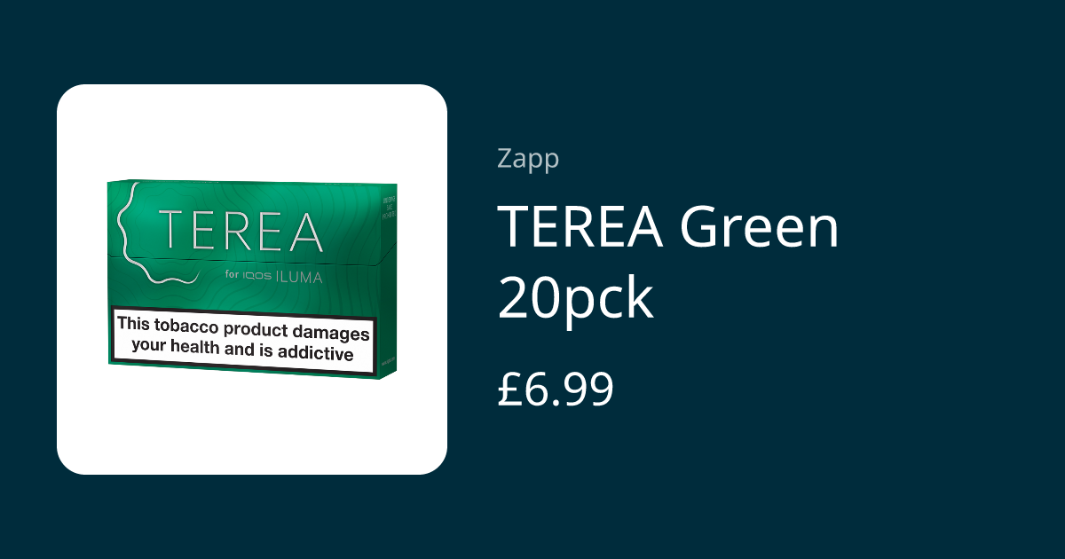 TEREA Green 20pck | Zapp - Elevate Your Everyday 🩵